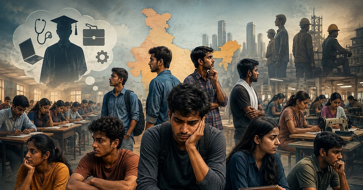8.7 crore young Indians outside study or work