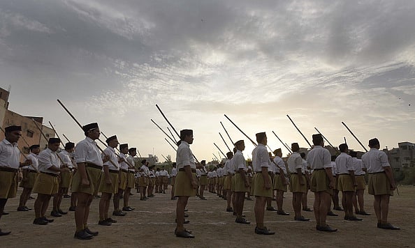 आरएसएस के स्वयंसेवक/ फोटो: Getty Images