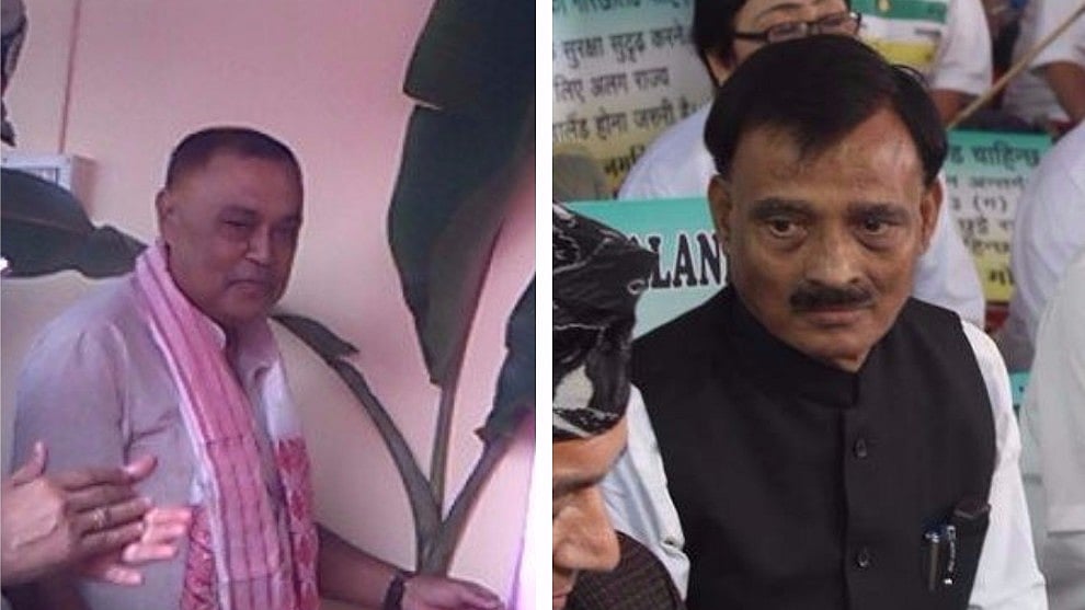 मंत्री रंजीत दत्ता और सांसद आर पी सरमा/ फोटो: सोशल मीडिया