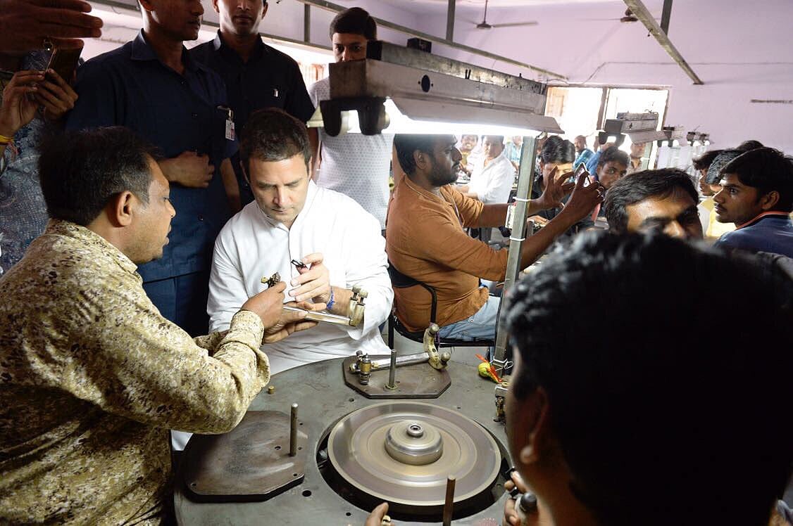 21वीं सदी के औद्योगिक भारत की ताकत हैं आप: सूरत के उद्यमियों-कामगारों को राहुल का संदेश