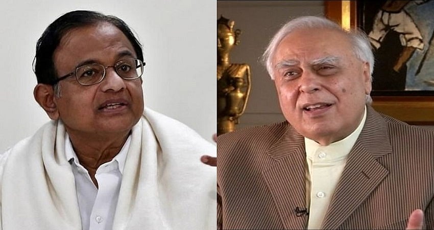 कश्मीर नीति को लेकर पी चिदंबरम और कपिल सिब्बल ने मोदी सरकार पर साधा निशाना 