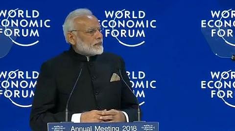 विश्व आर्थिक मंच में दिखा पीएम मोदी की कथनी और करनी का फर्क