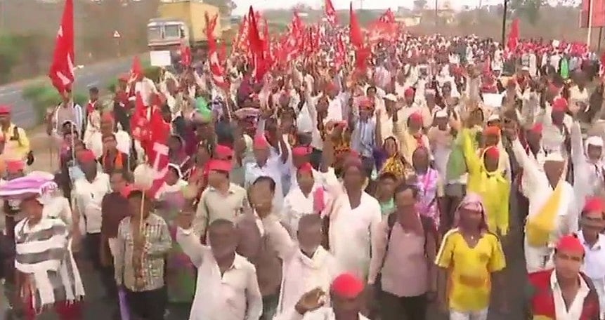 नासिक से निकले हजारों किसान  अपनी मांगों को लेकर 12 मार्च को करेगा महाराष्ट्र विधानसभा का घेराव