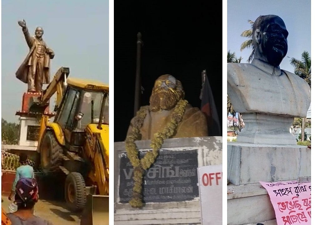 लेनिन गिरे, पेरियार टूटे, सब चुप रहे, लेकिन जब मुखर्जी पर पड़ी कालिख तो परेशान हो गए पीएम और उप-राष्ट्रपति
