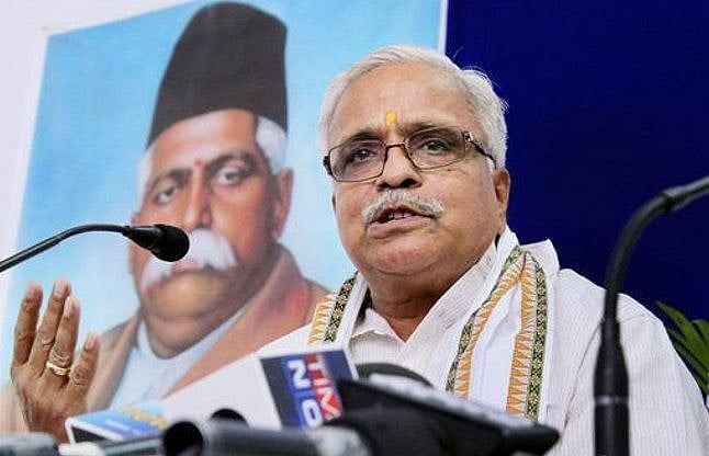 अयोध्या में राम मंदिर ही बनेगा, आमसहमति की कोशिशें बेकार: भैयाजी जोशी