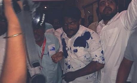 मध्यप्रदेश में पाटीदार नेता हार्दिक पटेल पर स्याही फेंकी गई, गूर्जर महासभा से जुड़ा युवक हिरासत में