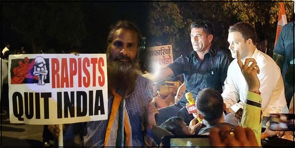 ‘बलात्कारियों भारत छोड़ो’ के नारे के साथ इंडिया गेट पर कैंडल मार्च, राहुल ने कहा, ये  आमजन की आवाज