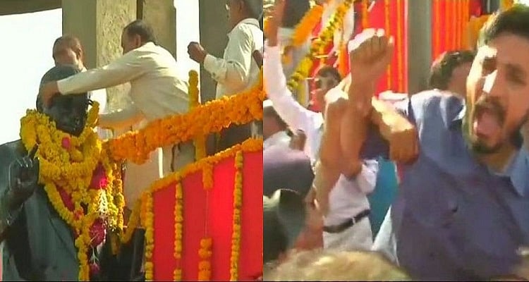 अहमदाबाद: अंबेडकर जयंती पर बीजेपी सांसद के पहुंचने पर जिग्नेश समर्थकों का हंगामा, पुलिस ने लिया हिरासत में