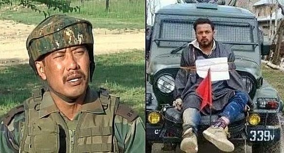 जम्मू-कश्मीरः मेजर गोगोई एक लड़की के साथ होटल से हिरासत में लिये गये, मानव ढाल को लेकर रहे थे विवादों में