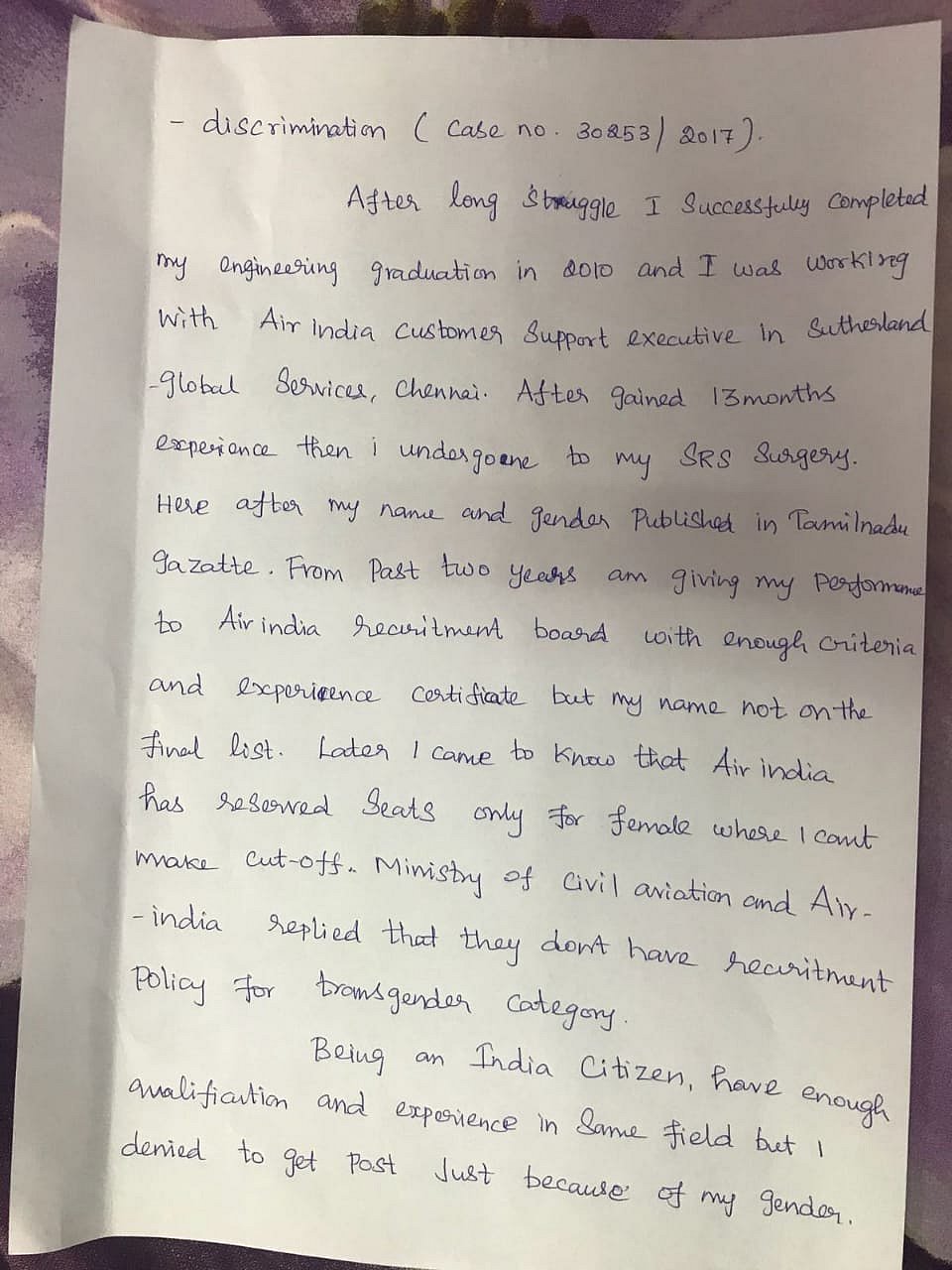 ट्रांसजेंडर महिलाओं के हकों के लिए नहीं सामने आये प्रधानमंत्री: शानवी पन्नसामी