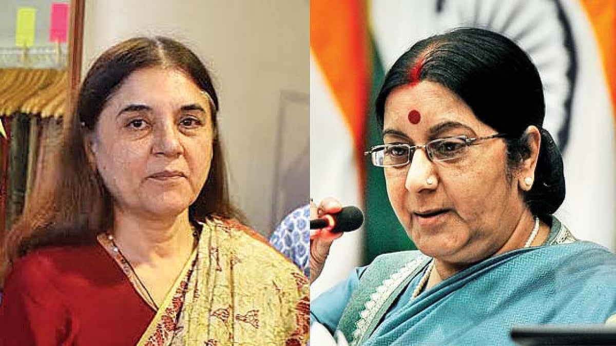 ‘हैशटैग मीटू’ के तहत अकबर पर लगे आरोपों पर सुषमा की चुप्पी, लेकिन मेनका ने कहा जांच तो होनी चाहिए