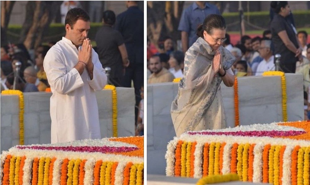 गांधी जयंती: राहुल, सोनिया गांधी और पीएम मोदी ने राजघाट पहुंचकर बापू को दी श्रद्धांजलि