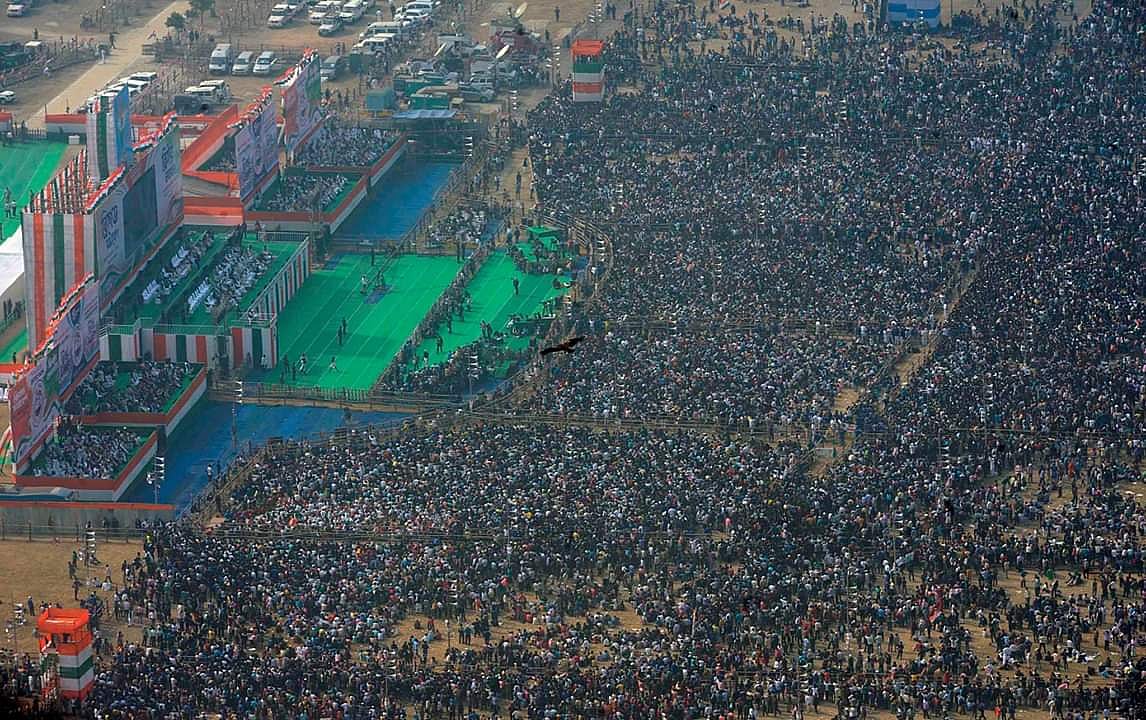  ब्रिगेड ग्राउंड में  बीजेपी के खिलाफ ऐतिहासिक सियासी ध्रुवीकरण की नींव, विपक्षी दलों का साझेदारी का ऐलान