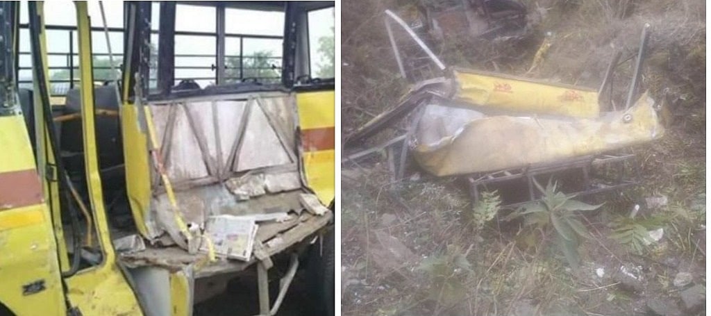 हिमाचल प्रदेश: सिरमौर में स्कूल बस खाई में गिरी, 6 छात्रों समेत 7 लोगों की दर्दनाक मौत
