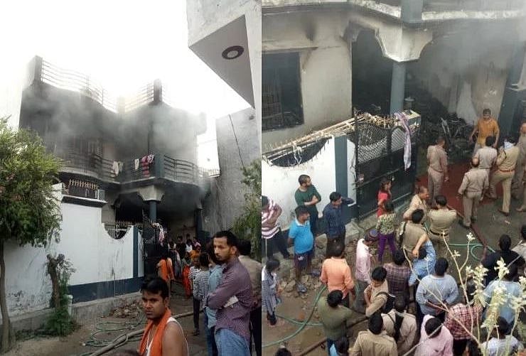 लखनऊ में गैस चूल्हा गोदाम में लगी आग, 6 महीने की बच्ची समेत 5 लोगों की जिंदा जलकर मौत 