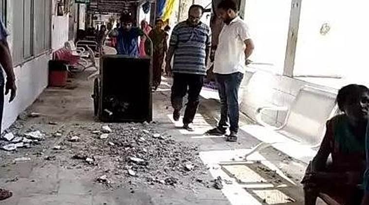 मुजफ्फरपुर के जिस अस्पताल में ‘चमकी’ ने ली दर्जनों बच्चों की जान, उस अस्पताल में हुआ हादसा, छत का हिस्सा गिरा