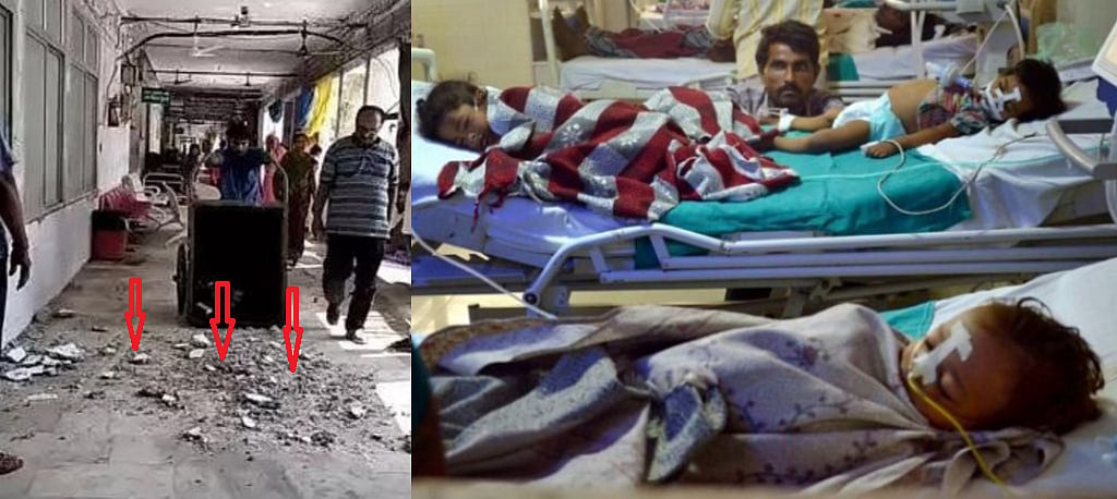 मुजफ्फरपुर के जिस अस्पताल में ‘चमकी’ ने ली दर्जनों बच्चों की जान, उस अस्पताल में हुआ हादसा, छत का हिस्सा गिरा