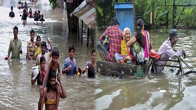 उत्तर प्रदेश में मूसलाधार बारिश से भारी तबाही, अब तक 57 लोगों की मौत, सैकड़ों कच्चे मकान जमींदोज