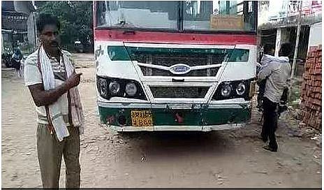 यूपी पुलिस ने नये ट्रैफिक कानून का बनाया मजाक! बिना ‘हेलमेट’ रोडवेज बस चलाने पर ड्राइवर का काटा चालान