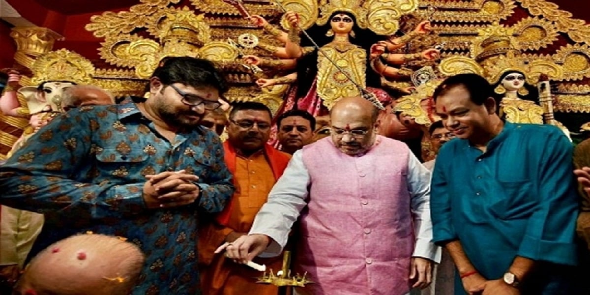 बंगाल में सांप्रदायिक ध्रुवीकरण के साथ दुर्गा पूजा की राजनीति के सहारे अपने पैर पसारना चाहती है बीजेपी