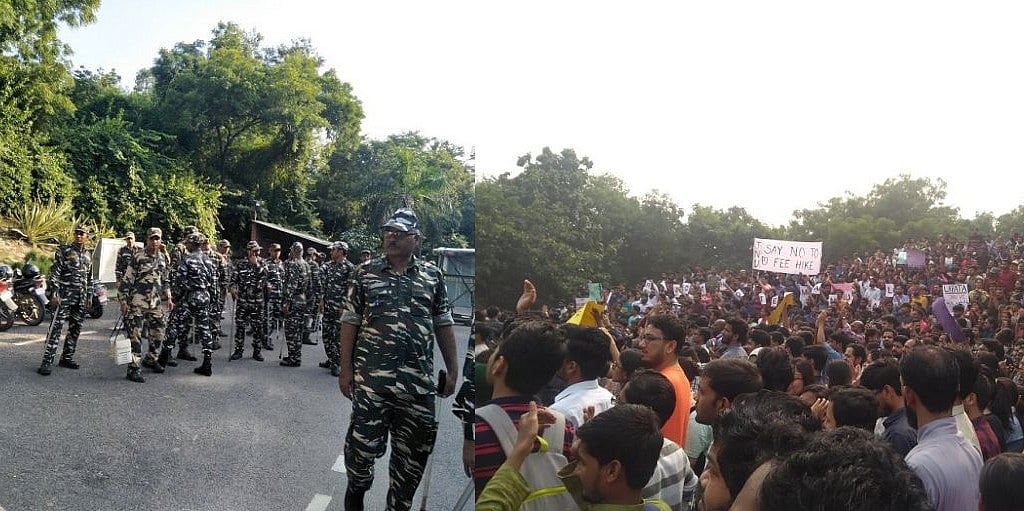 जेएनयू में छात्रों और प्रशासन के बीच बढ़ाव तनाव, सीआरपीएफ तैनात, छात्रों का आरोप- जेल बन रहा विश्वविद्यालय