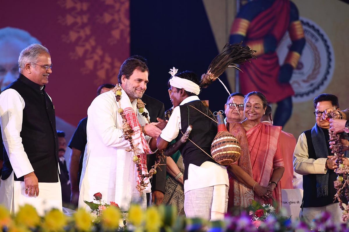 छत्तीसगढ़ में राहुल का मोदी सरकार पर हमला, कहा- सभी धर्मों के लोगों को साथ लिए बिना नहीं चल पाएगी अर्थव्‍यवस्‍था