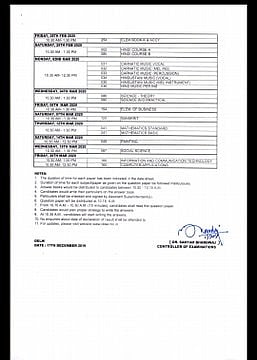 CBSE परीक्षा 2020: 10वीं और 12वीं बोर्ड परीक्षा का कार्यक्रम जारी, 15 फरवरी से पेपर शुरू, देखें पूरी डेटशीट