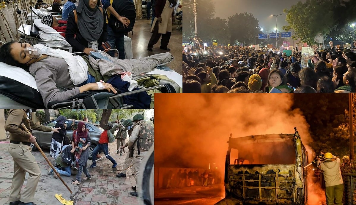 जामिया के बाद अलीगढ़ में लाठीचार्ज, दिल्ली पुलिस HQ पर प्रदर्शन, विपक्ष ने केंद्र को जिम्मेदार ठहराया