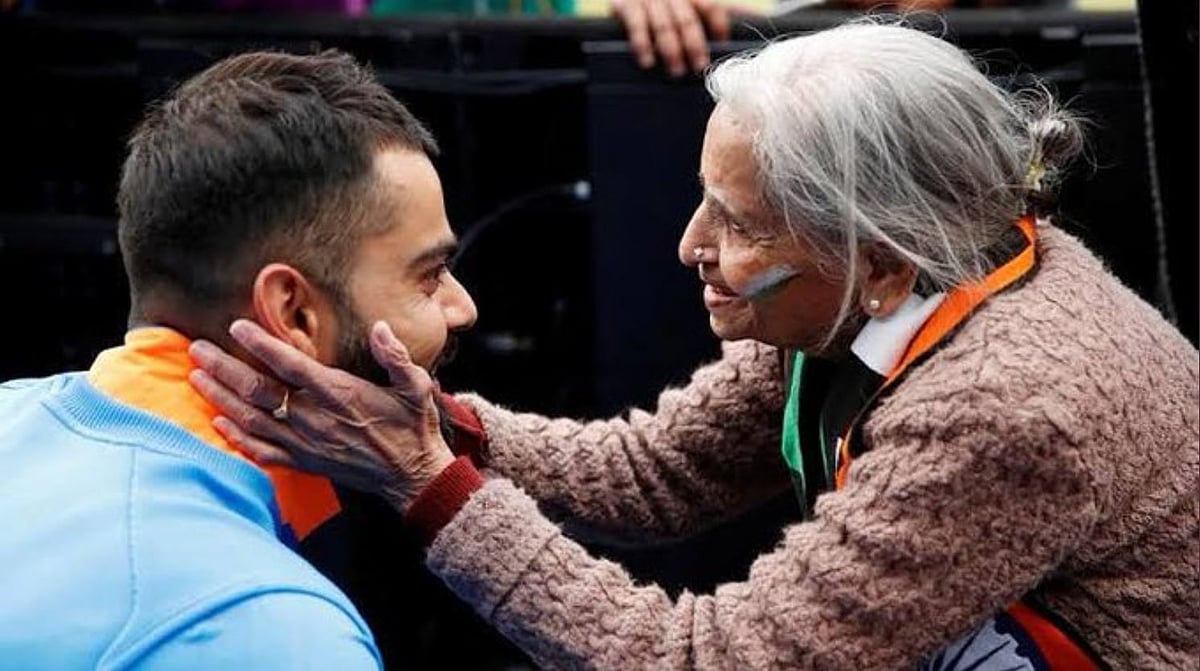 नहीं रहीं विराट की ‘सुपरफैन’ चारुलता, वर्ल्ड कप के दौरान कोहली  को दिया था आशीर्वाद