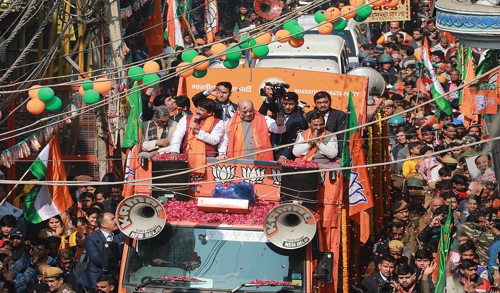 दिल्ली: गृह मंत्री अमित शाह के रोड शो में लगे ‘देश के गद्दारों को गोली मारो...’ के नारे, बीजेपी ने दी सफाई