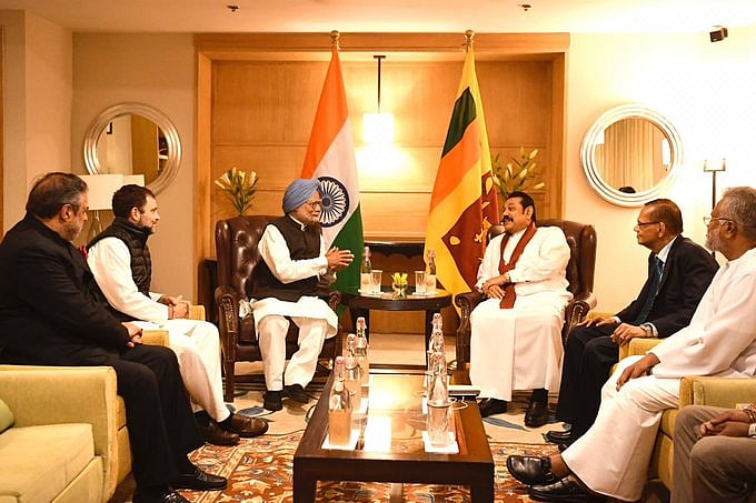 श्रीलंका के पीएम राजपक्षे से मुलाकात पर राहुल बोले- दोनों देशों के बीच संबंधों को मजबूत बनाने पर हुई चर्चा