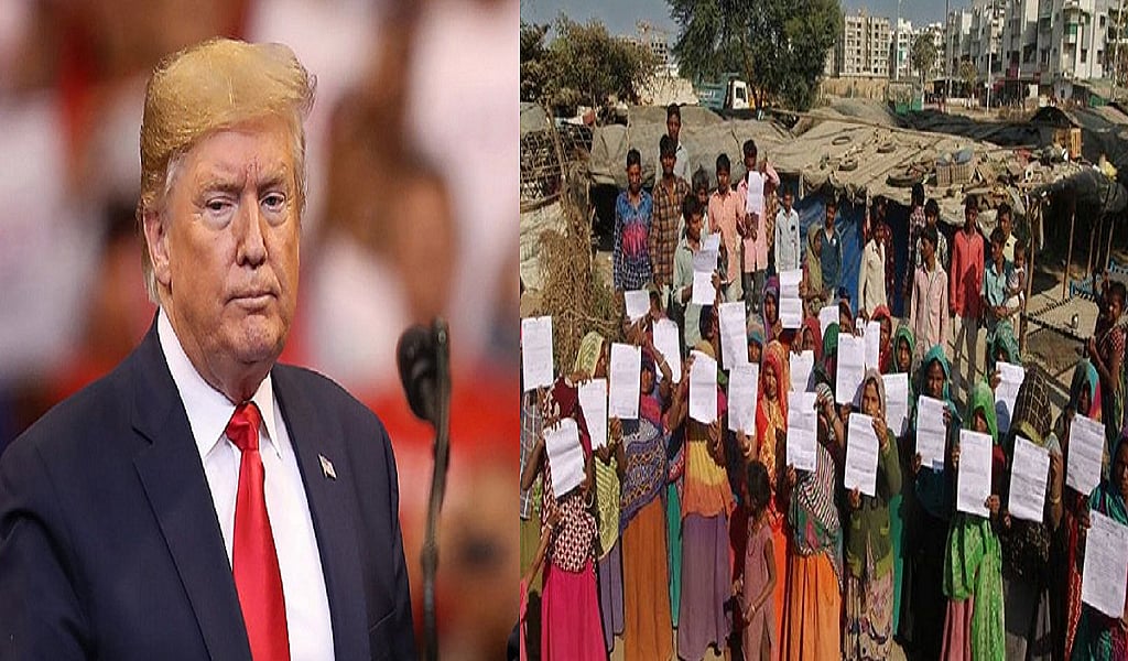 ट्रंप को ‘अच्छे दिन’ दिखाने के लिए गुजरात में गरीबी छिपाने की कोशिश? 45 परिवारों को मिला घर खाली करने का नोटिस