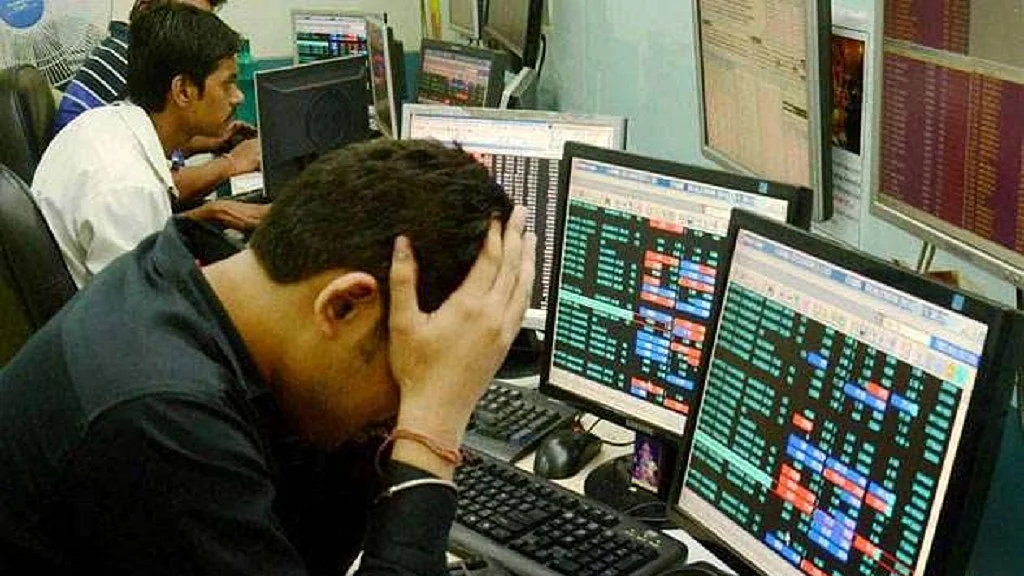 शेयर बाजार में बड़ी गिरावट, सेंसेक्स 820 अंक गिरा