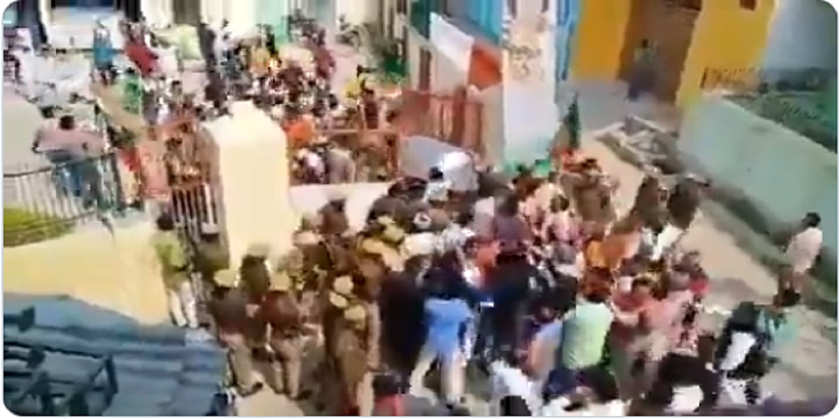 अमेठी में जबरन कांग्रेस कार्यालय में घुसे भाजपाई, पुलिस की मौजूदगी में मारपीट और हंगामा