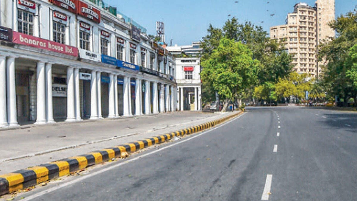सन्नाटे में बाजार (फोटो : सोशल मीडिया)
