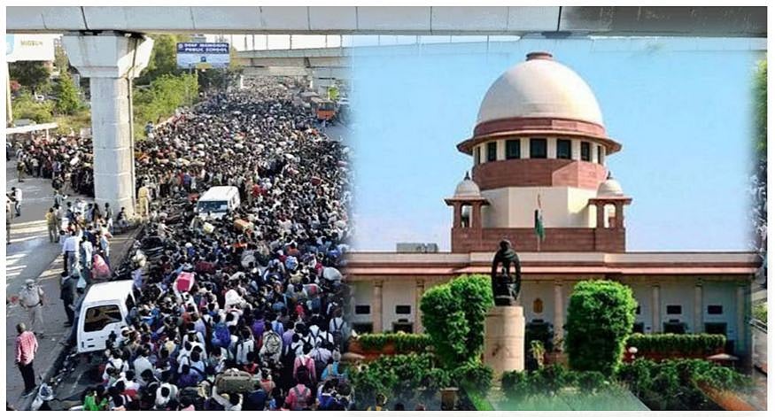 प्रवासी मजदूरों की दुर्दशा पर सुप्रीम कोर्ट भी चिंतित, न्यूनतम वेतन देने वाली याचिका पर केंद्र को भेजा नोटिस  