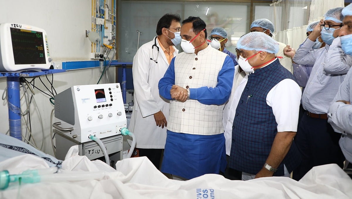 गुजरात सरकार ने अस्पतालों में लगवा दिए लोकल बने नकली वेंटिलेटर, उठे सवाल, सीएम रुपाणी के मित्र की है कंपनी