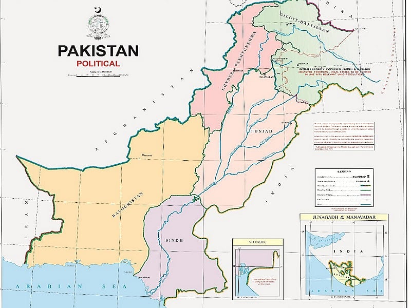 पाकिस्तान ने नए मानचित्र में जम्मू-कश्मीर को बताया अपना, भारत ने बौखलाहट करार दिया