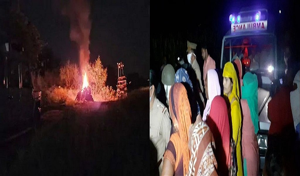 हाथरस गैंगरेप: परिजन रोते-बिलखते रहे, मना करते रहे, पुलिस ने जबरन आधी रात को पीड़िता का करा दिया अंतिम संस्कार