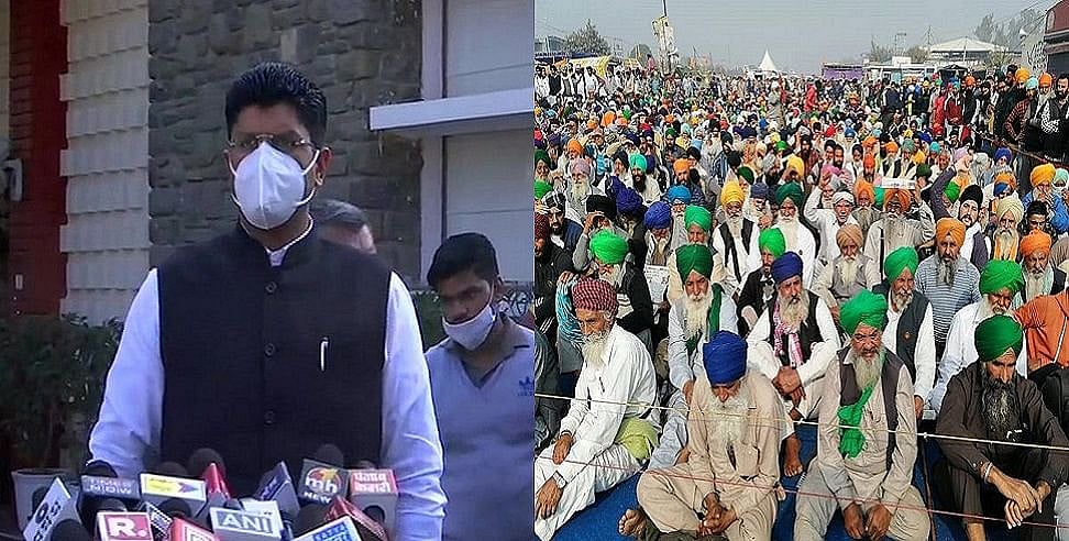 किसान आंदोलन के बीच हरियाणा के डिप्टी सीएम दुष्यंत चौटाला का दावा- जल्द होगी फिर से वार्ता, निकलेगा समाधान