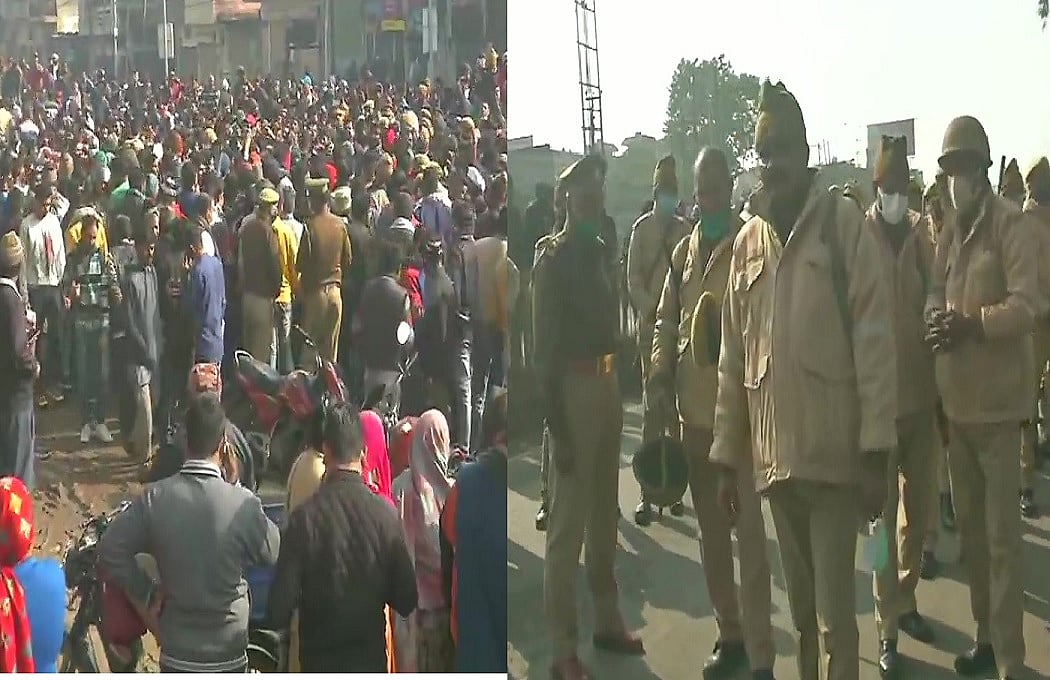 गाजियाबाद श्माशान हादसा: मेरठ रोड पर शव रखकर परिजनों का हंगामा, लगा 15 किलोमीटर लंबा जाम  