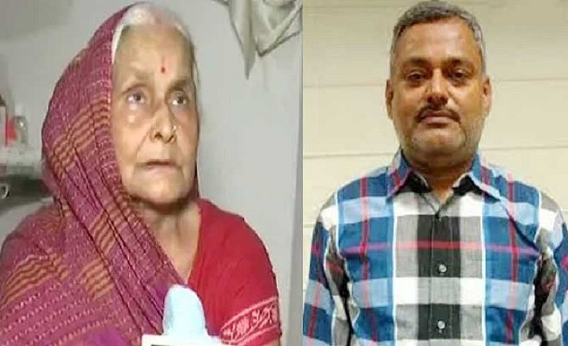 विकास दुबे के कुकर्मों की मां ने मांगी माफी, गांव पहुंच नरसंहार पीड़ितों के आगे जोड़े हाथ  