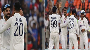 अहमदाबाद टेस्ट : अक्षर-अश्विन की फिरकी में फंसा इंग्लैंड, जवाबी पारी में रोहित के अर्धशतक से भारत मजबूत