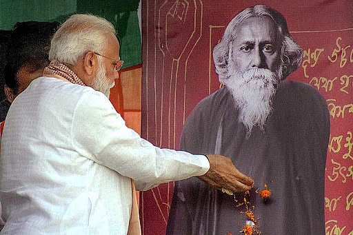 राम पुनियानी का लेखः टैगोर की विचारधारा की घोर विरोधी है बीजेपी, बंगाल चुनाव में वोट के लिए अपनाना चाहती है