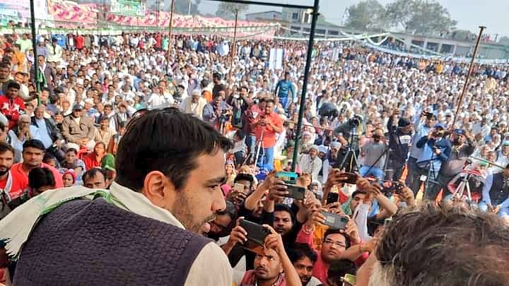 गूंज बनाए रखना, सरकार को पता चले देसी घी पीने वालों से पाला पड़ा है- अलीगढ़ किसान पंचायत में गरजे जयंत चौधरी