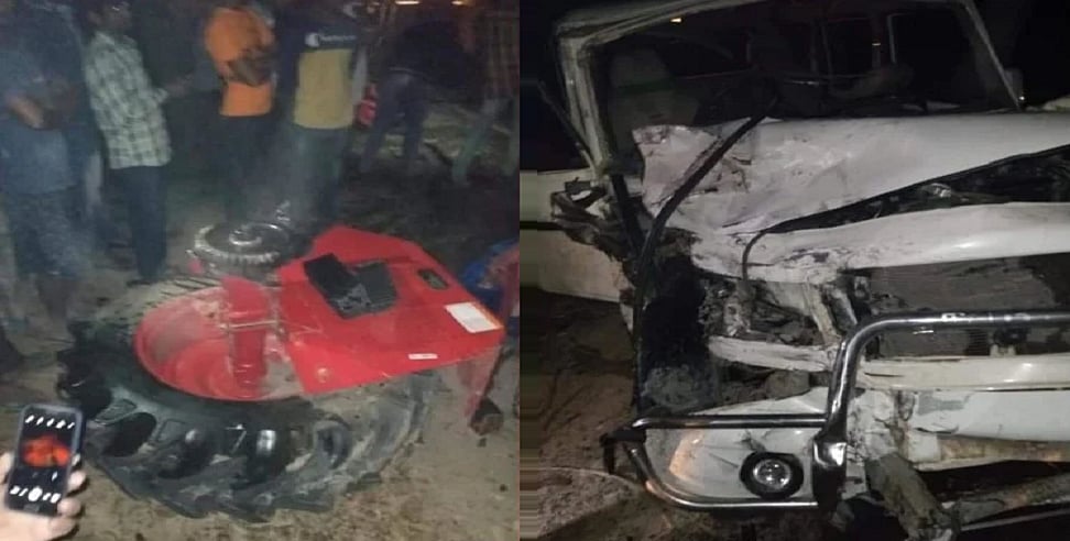 उत्तर प्रदेश के महाराजगंज में ट्रैक्टर-बोलेरो की भीषण टक्कर, 2 लोगों की दर्दनाक मौत, पांच गंभीर रूप से घायल