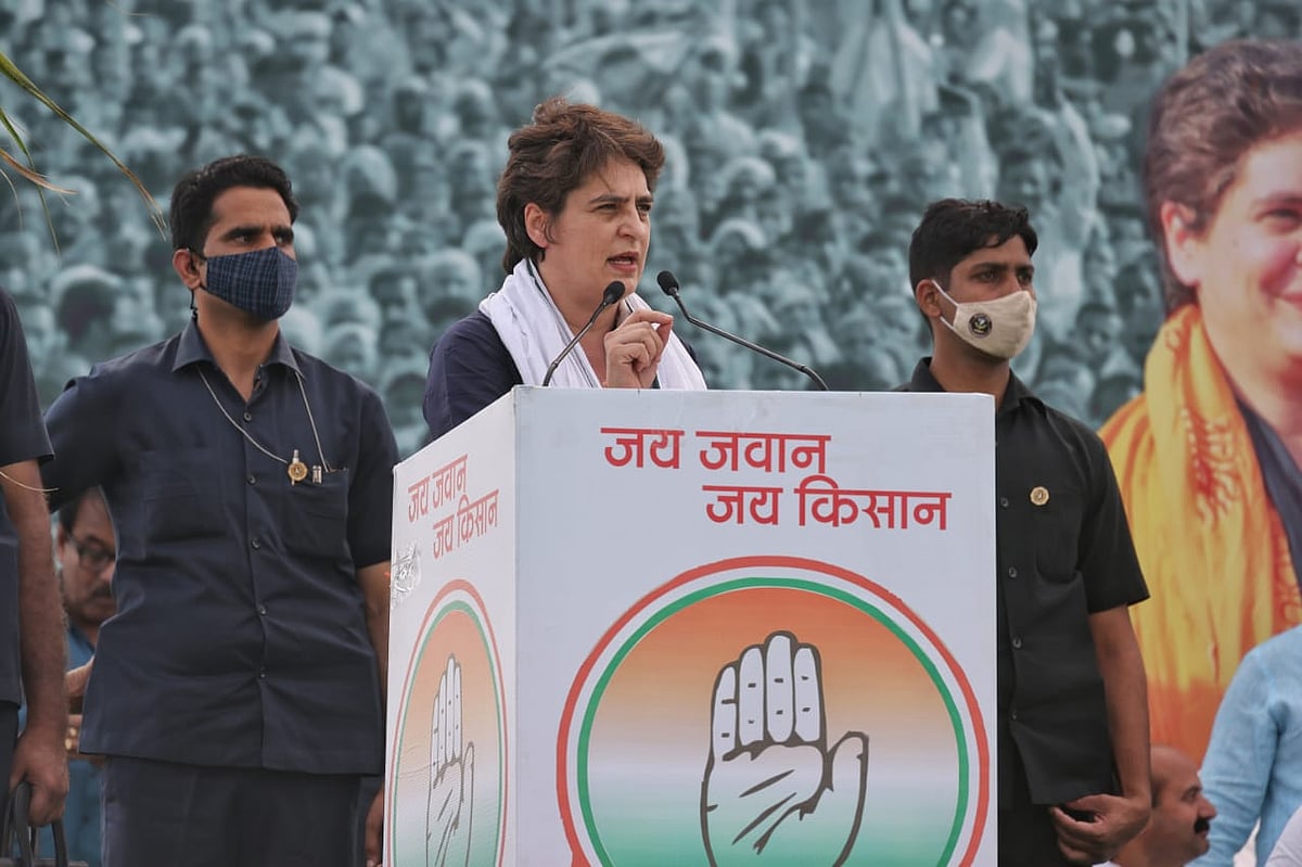 मेरठ किसान महापंचायत में उमड़ी भारी भीड़, प्रिंयका बोलीं- जब तक ये काले कानून वापस नहीं होंगे, हम डटे रहेंगे