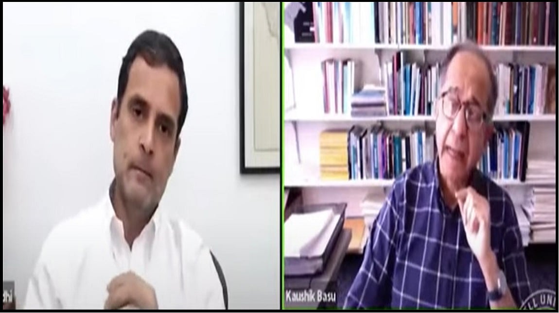 देश की लोकतांत्रिक अवधारणा पर सोचा समझा हमला किया जा रहा है: प्रोफेसर कौशिक बसु के साथ संवाद में राहुल गांधी