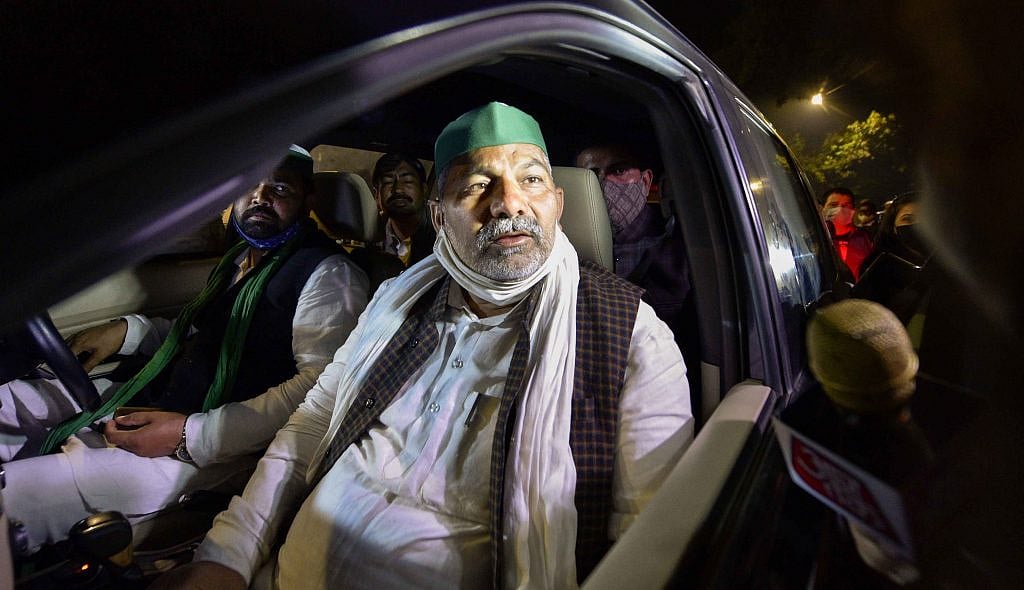 राजस्थान में राकेश टिकैत के काफिले पर हमला, बीजेपी के गुंडों पर लगाया आरोप