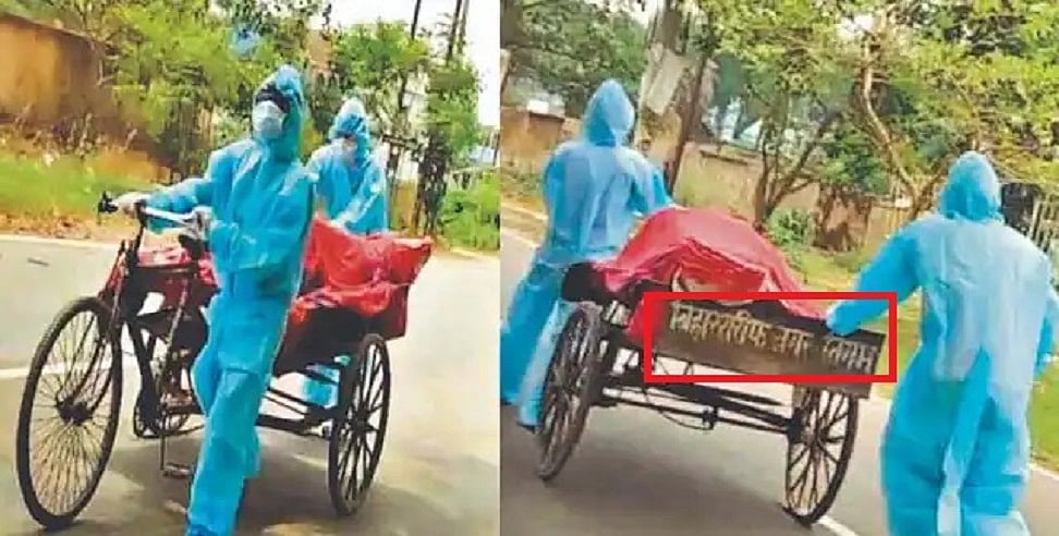 कोरोना के कहर के बीच बिहार से शर्मसार करने वाली तस्वीर! कूड़े के ठेले पर शव ले जाते दिखे निगम कर्मी, वीडियो वायरल